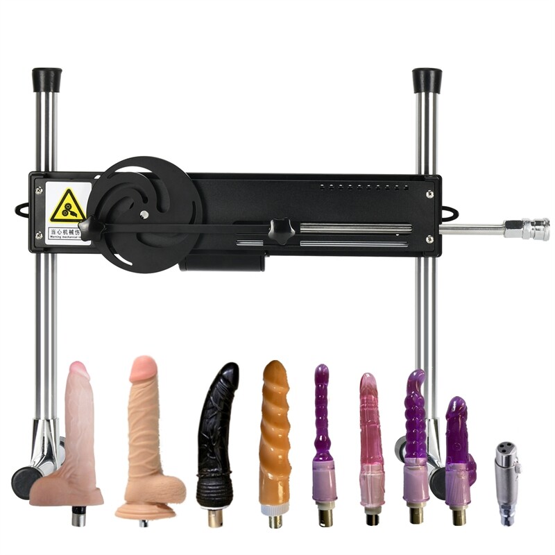 VÍDEOS Jessky Sex Machine com 8PCS Dildos Controlados por Fio, Mais Potente e Extremamente Silenciosa