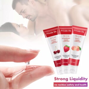 Lubrificante Pessoal com Sabor de Fruta para Sexo Oral - Lubrificante à Base de Água para Fantasia Sexual & Orgasmo Intenso - 60ml